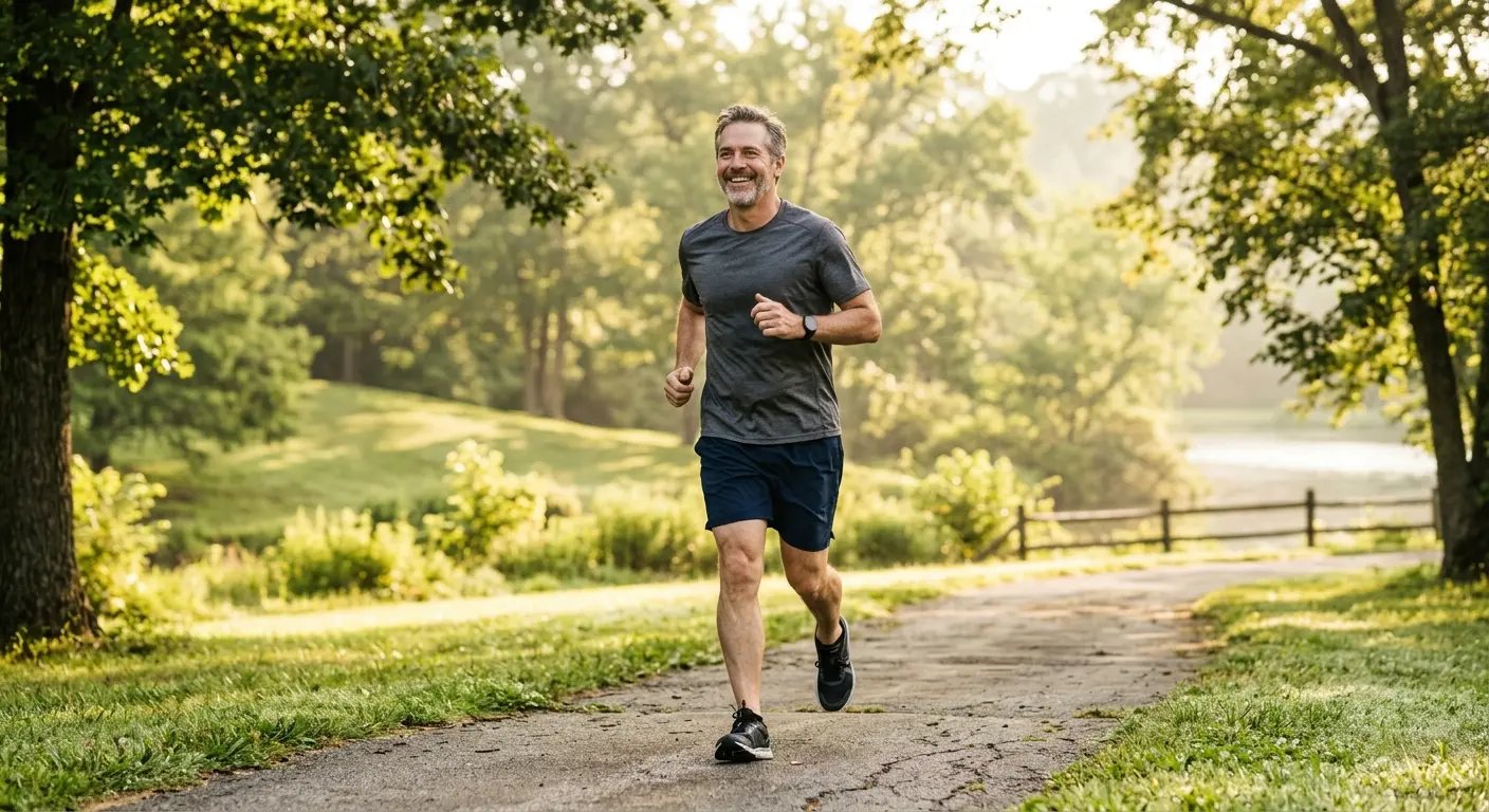 Markus beim Joggen im Park